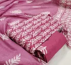Cotton Batik Unstitched Suit Fabric with Dupatta for Women 