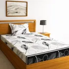 CG Homes Fitted Single Bedsheet With 1 Pillow Covers Polycotton Cotton 