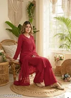 Chikankari Palazzo Pants for Women 
