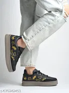 Printed Synthetic Slip-on Sneakers 