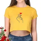 Printed Crop T-shirt for Women 