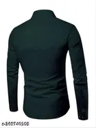 Solid Cotton Blend Shirt Fabric for Men 