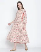 A-Line Cotton Cambric Printed Kurti for Women 