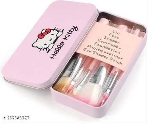 Hello Kitty Fashion & Trend mini Pink brush set (Pack of 7) Pink  (Pack of 7)