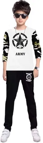 Cotton Blend Round Neck T-Shirts for Boys 