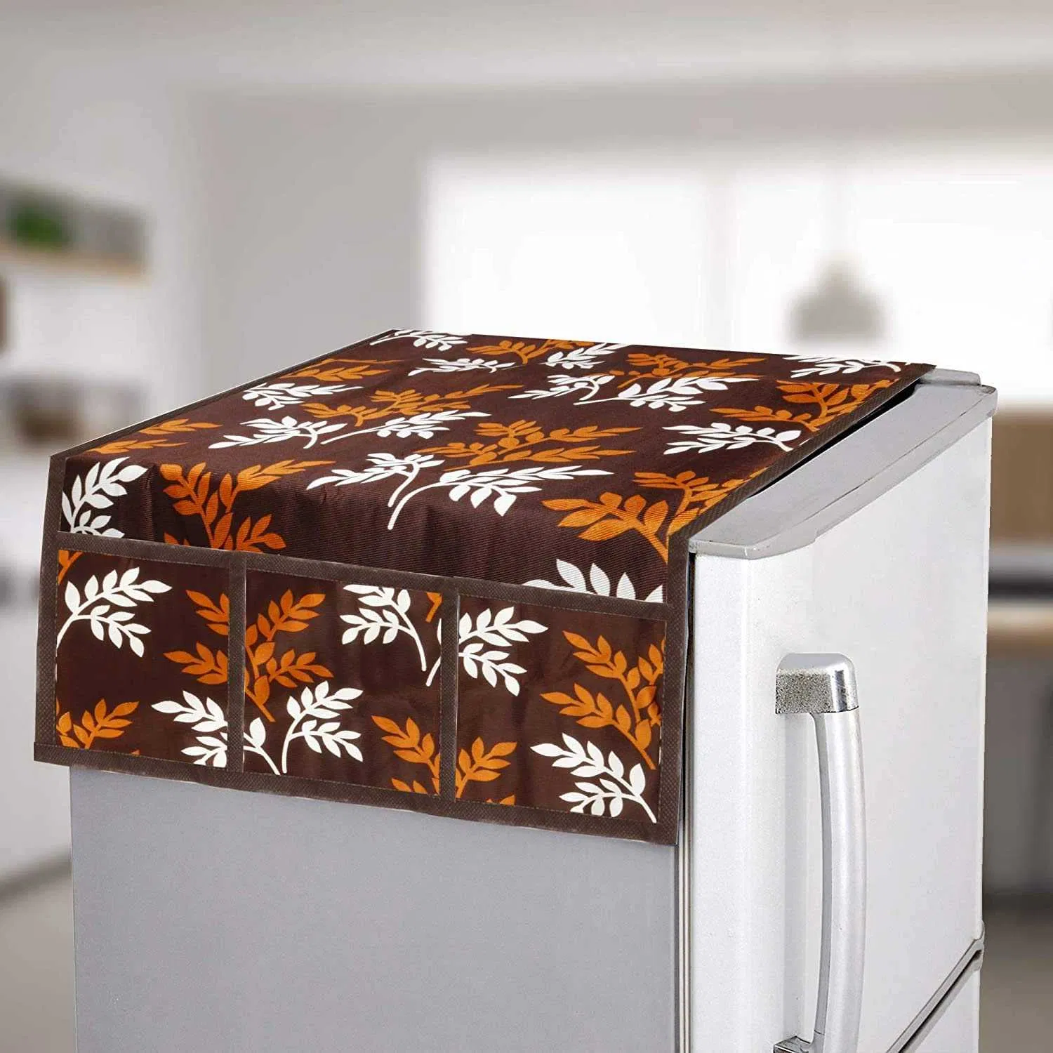 Refrigerator Covers (Brown) (A-163)