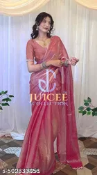 JImmy Choo Saree for Women, Pink 