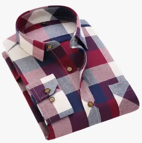 Exclusive Long Sleeves Shirt for Men (Maroon, L) (JME-6)