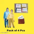 Disposable Digi Raincoat Card [Assorted, Free Size] Pack of 4