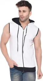 Sleeveless Hooded T-Shirt for Men 