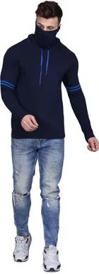 Full Sleeves T-shirt with Mask for Men 