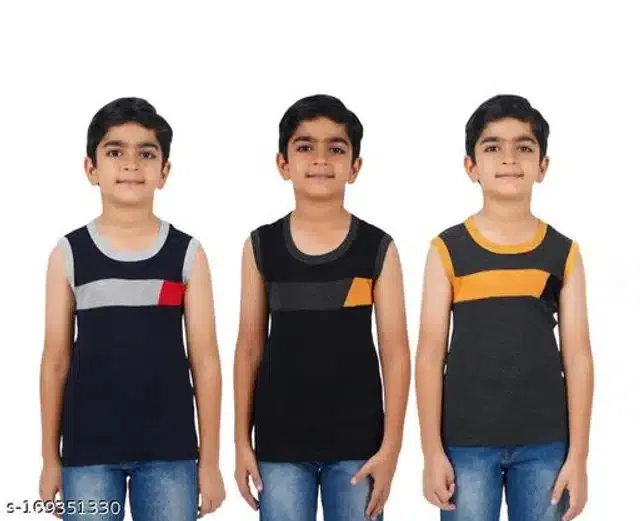 Innerwear for Boys (Multicolor, 8-9 Years) (Pack of 3)