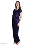 Satin Nightsuit Set for Women 