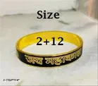 Black Jai Mahakal Kada Bracelet for Unisex for Men