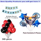 Bat Man Theme Birthday Decoration,Blue,Set Of 1
