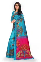 Art Silk Kalamkari Saree for Women 