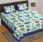 Cotton Rajasthani Jaipuri Double Bedsheet with 2 Pillow Covers 