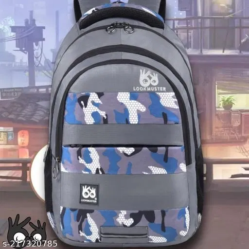 Nylon Backpack for Men & Women, Grey