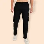 Lycra Nylon Logo Printed Track Pant for Men 