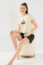 Round Neck Printed T-Shirt for Women 