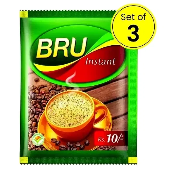 ब्रू इंस्टेंट कॉफी 3X6.6 g (पैक ऑफ 3)