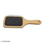 Wooden Anti-Bacterial Bamboo Hair Brush, Multicolor