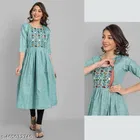 Botanical Embroidered Maternity Kurti 