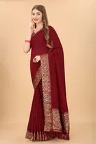 Vichitra Embellished Saree for Women 