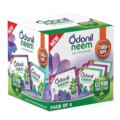 Odonil Blocks Neem Air Freshener 4X48 g (Pack Of 4)