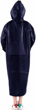 Solid Overcoat with Hoods and Side Pocket Raincoat for Women 