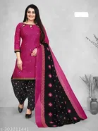Cotton Printed Salwar Suit for Women 