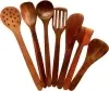 Wooden Spatula Kitchen Tools Set (Brown, Set of 7)