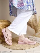 Shoetopia Solid Sandals Peach Size 6