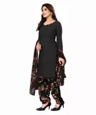 Crepe Unstitched Dress Material for Women 
