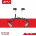 ARU ANB-1117 Liv Bliss Wireless Neckband Bluetooth Headset with Mic-Black