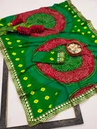 Georgette Printed Saree for Women 