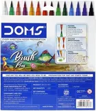 DOMS 14 Shades Brush Pen Box Pack Brush Tip Nib Sketch Pens 