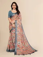 Silk Woven Design Saree for Women, Multicolour 