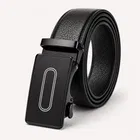 PU Solid Belt for Men, Black