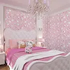 PVC Venyl Wall Sticker Wallpaper, Pink 