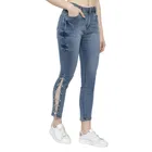 Denim Straight Fit Jeans For Women, Blue 