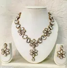 Alloy Necklace with Earrings for Women 