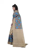 Khadi Silk Printed Saree for Women 