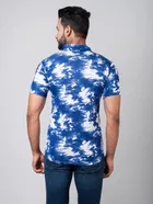 Lycra solid Shirt for Men, Cloud Blue 