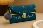 Women's Party wear/ Casual Hand wallet clutch Blue Style 9 ,One Size