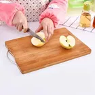 Wooden Vegetable Cutting Board with Stainless Steel Handle 