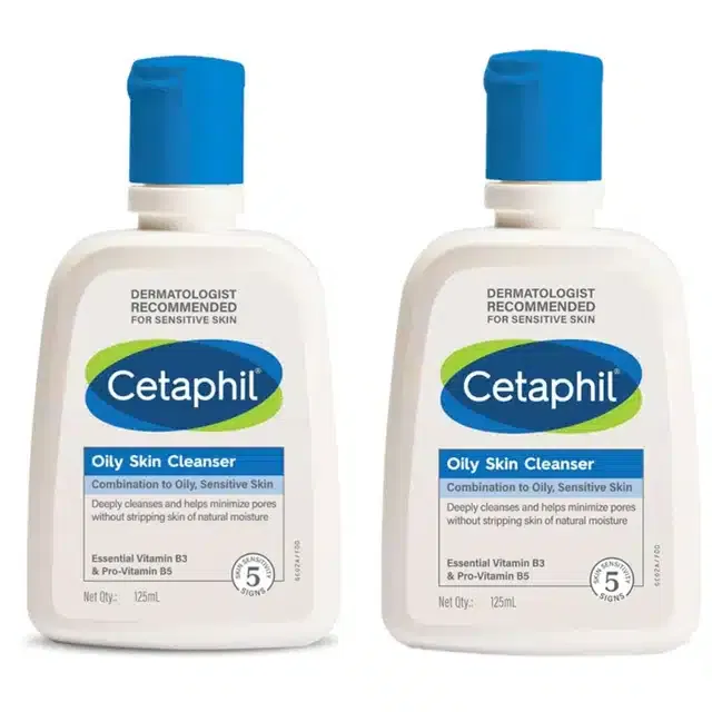 Cetaphil Face Wash (Pack of 2, 125 ml)