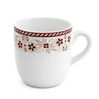 Ceramic Tea & Coffee Cup, White, Pack of 6 