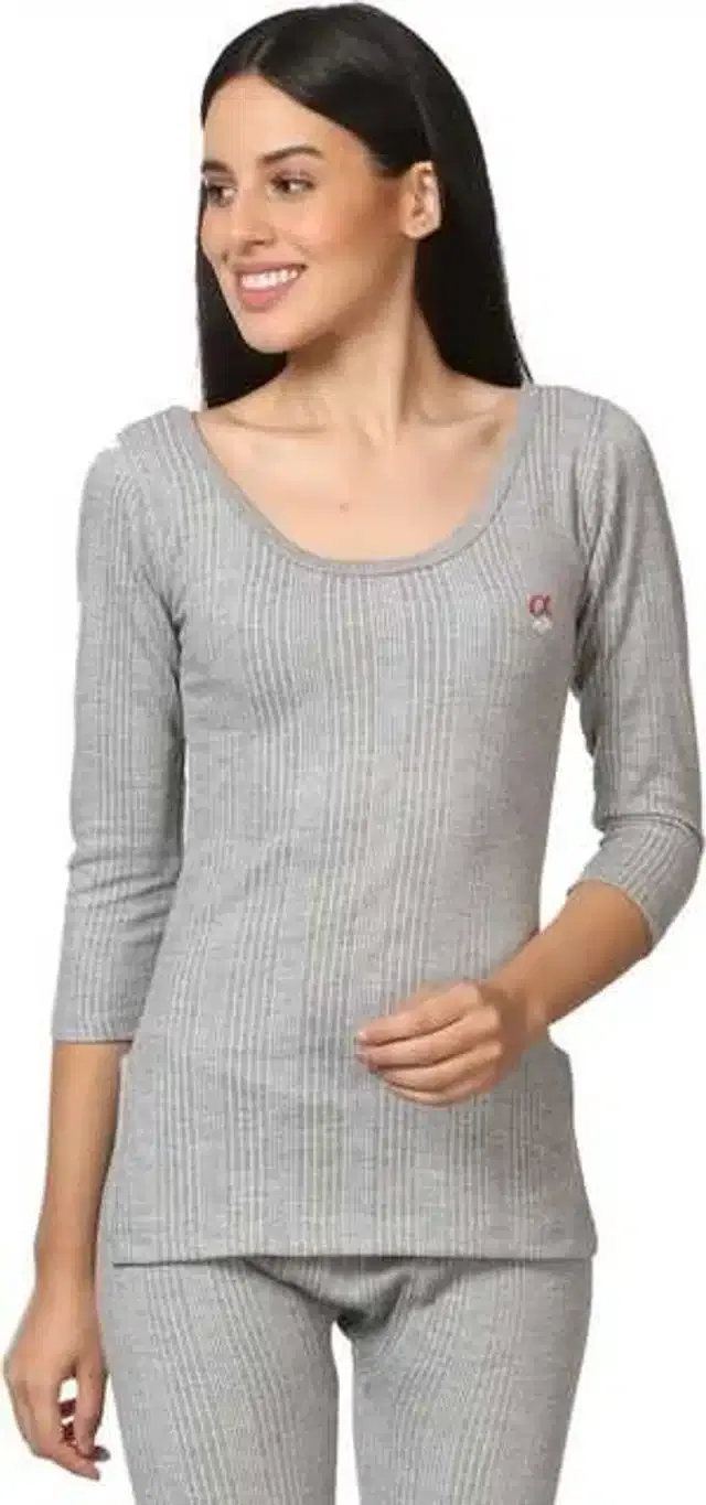 Quilted Premium Thermal Top for Women (Grey, 75 cm) (MS-045)