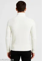 Wool SweatShirt for Men, White 